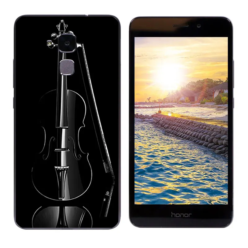 Для Huawei Honor 5C/7 Lite/GT3 5 2 &quotМягкий силиконовый чехол принт пианино для C Чехлы задней