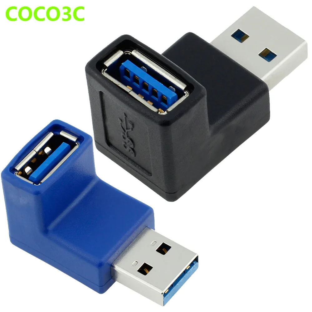 

Right Angle 5Gb/s USB 3.0 Type A Female port to Male Extension Card Protect adapter 90 Degree USB3.0 AF to AM connector Extender