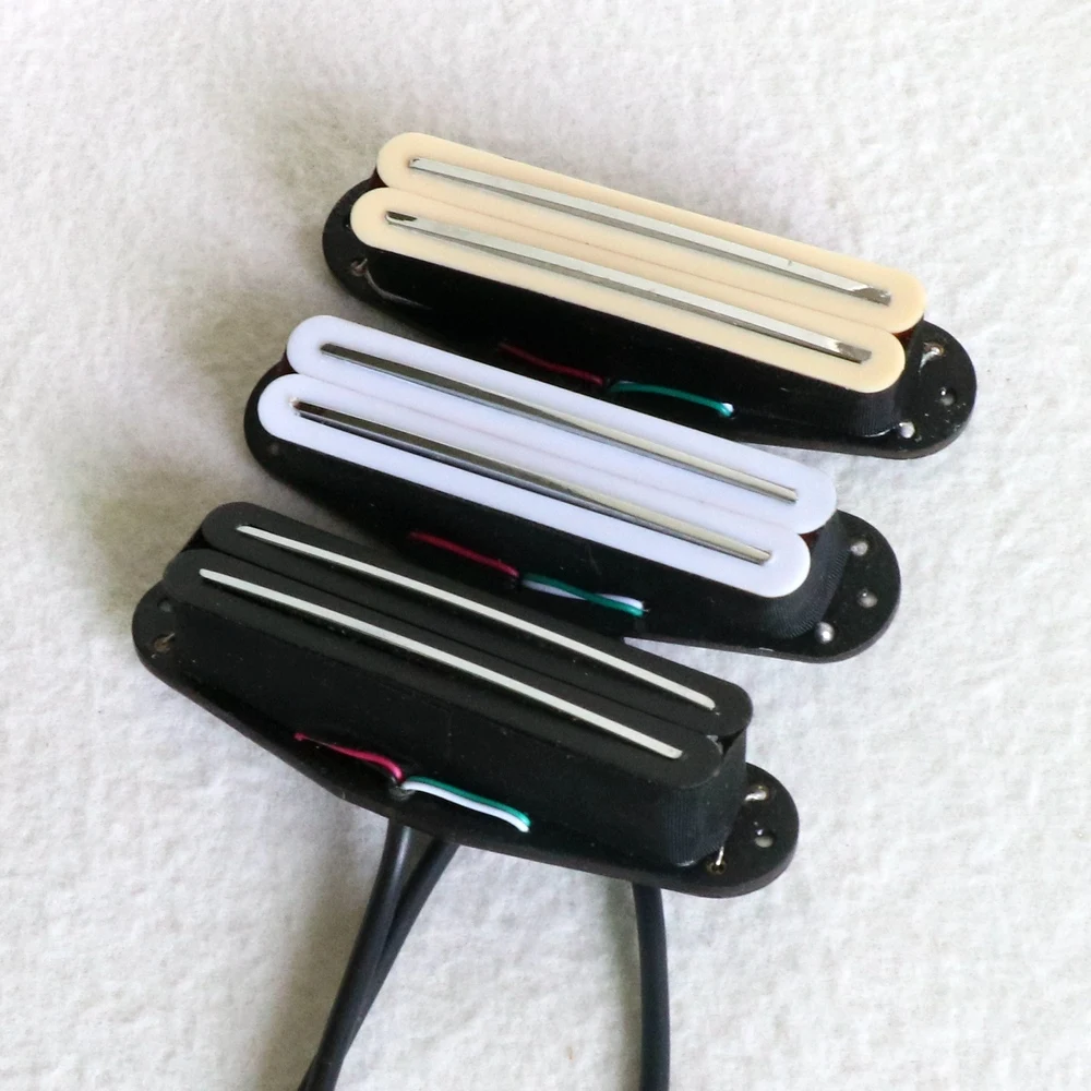 Alnico dual coil rail single electric guitar pickup с плоской Опорной пластиной и 4 шнурами выходной