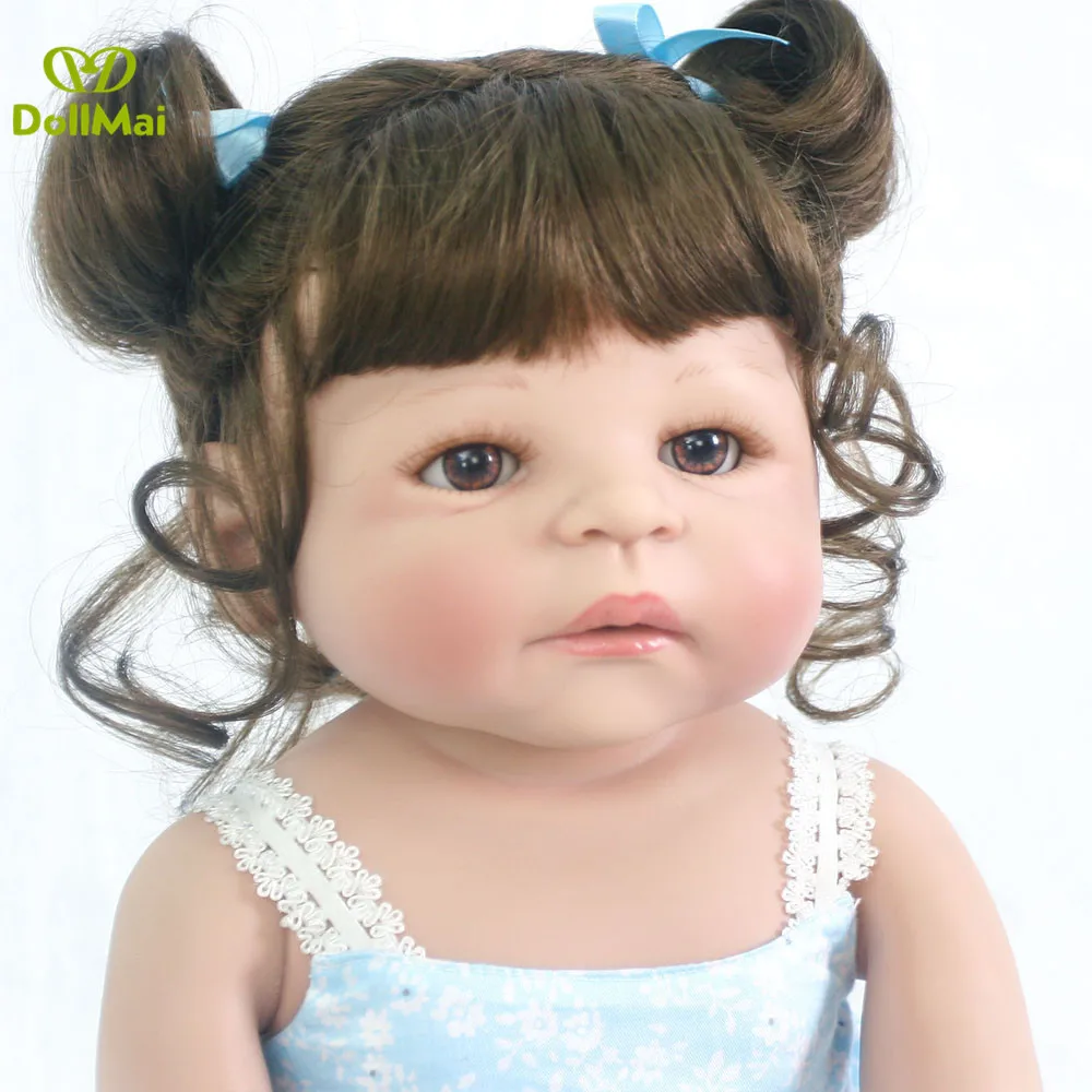 Reborn toddler baby Girl dolls 22&quot55cm full silicone vinyl reborn real cute newborn bebe princess | Игрушки и хобби