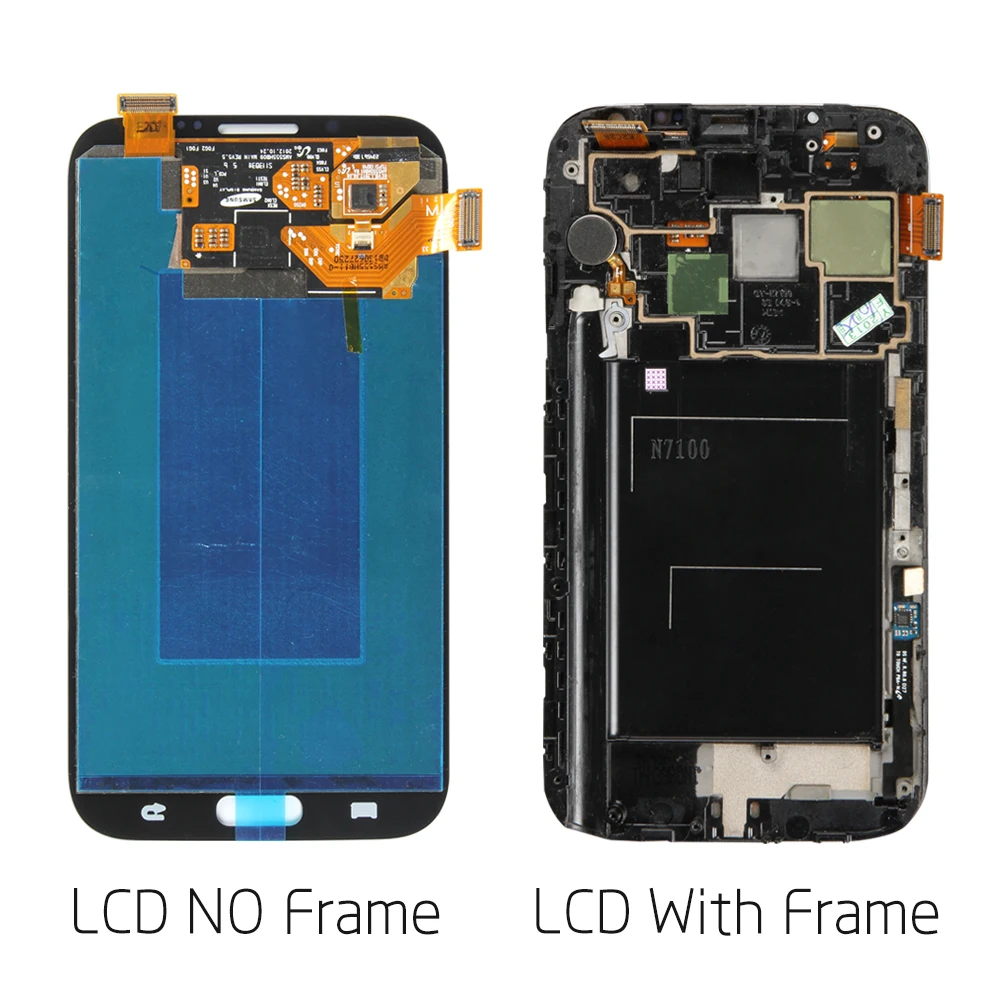 5 ''AMOLED LCD для Samsung Galaxy Note 2 дисплей сенсорный экран II N7100 дигитайзер в сборе с