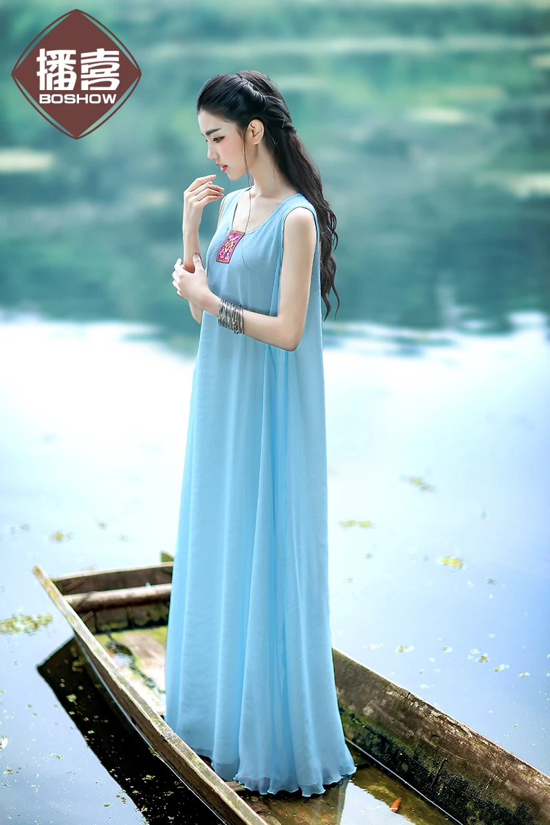 Женское платье LYNETTE'S летнее шифоновое цельное|summer women|2016 summerlynette's chinoiserie |