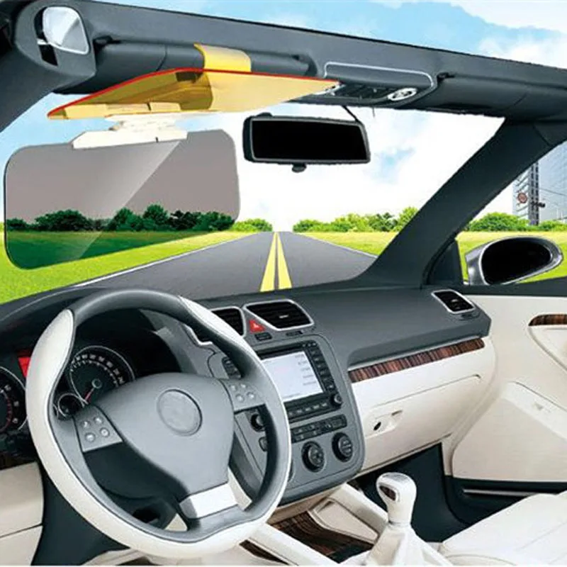 Козырек от солнца для автомобиля антибликовый блокатор UV Fold Flip Down HD прозрачный