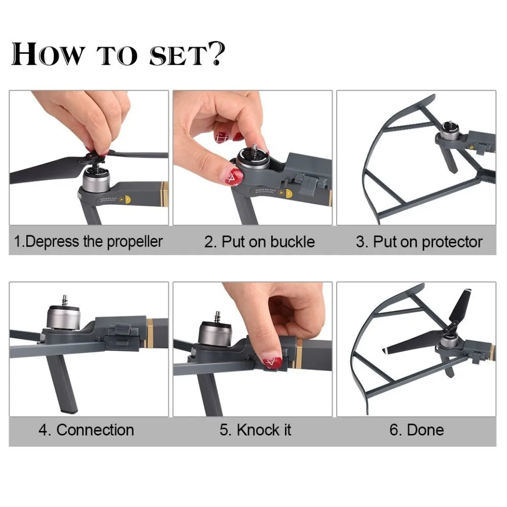 4 шт. защитные аксессуары наборы шасси + бленда объектива Gimbal Guard Propeller ДЖОЙСТИК