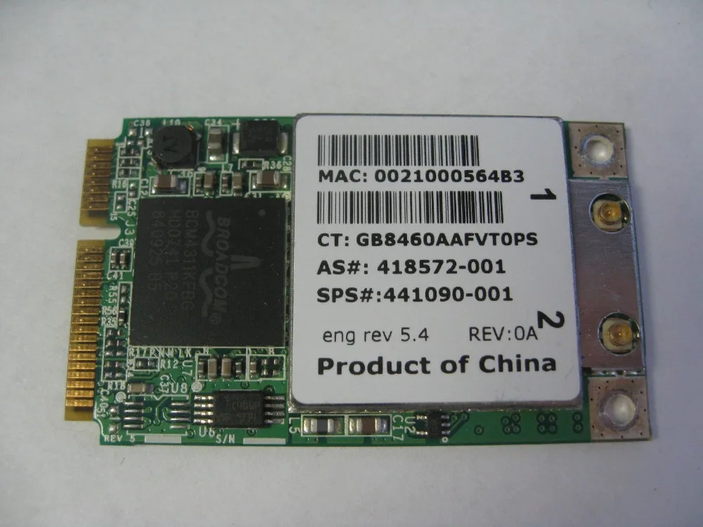 SSEA Новая беспроводная карта BRCM1020 Wifi PCI E для HP Pavilion DV2000 V3000 dv6000 dv9000 DELL E1405 D520 D620 D820
