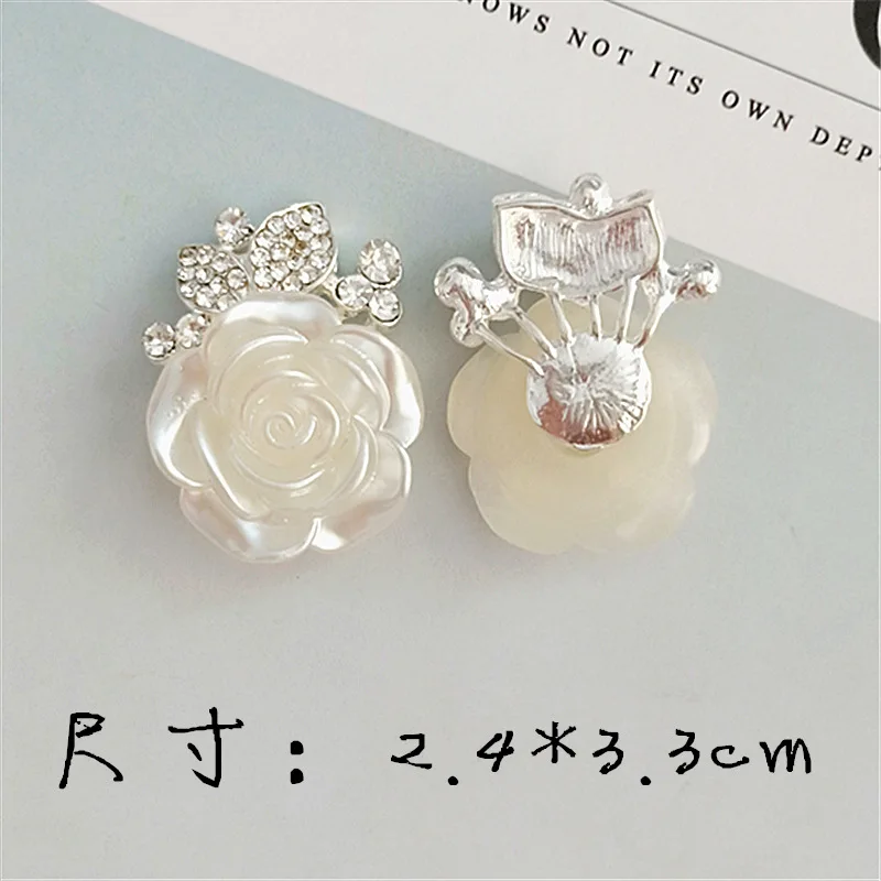 New 30Pcs rose diamond alloy button / buckle embellishment DIY hair accessories headband | Дом и сад