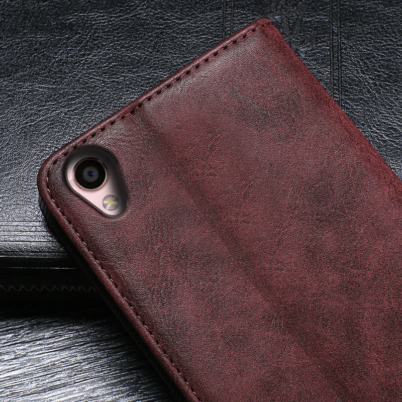 Чехол для OPPO R9 чехол высокое качество Ретро стиль кожаный с откидной крышкой F1 Plus