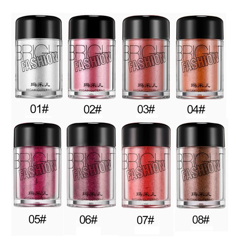 Блестящие тени для век водостойкие стойкие блестящие мерцающие румяна |