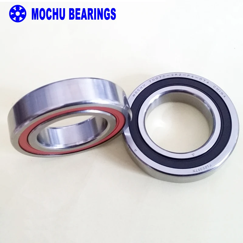 1 пара MOCHU 7007 7007C 2RZ P4 DT A 35x62x14 35x62x28 герметичные Угловые контактные подшипники
