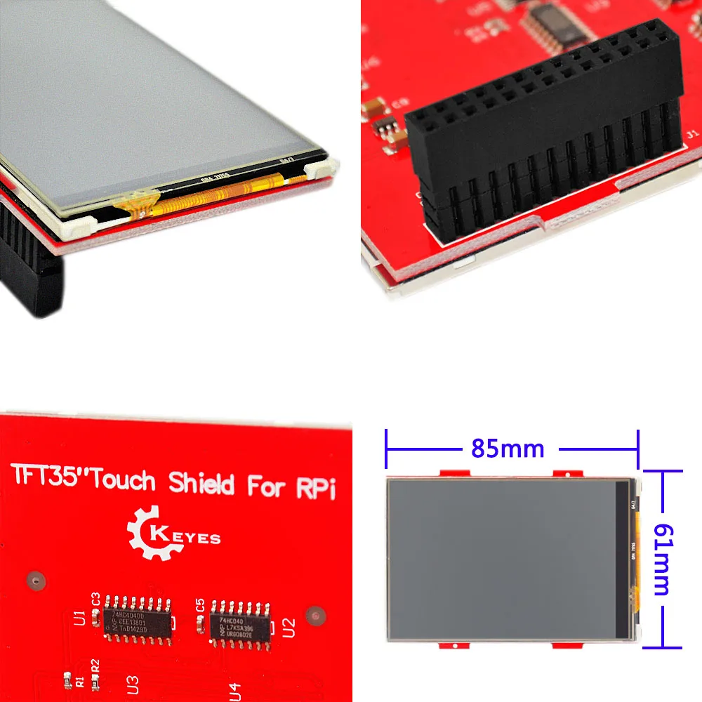 Новинка! Keyes 3 5 &quotTFT сенсорный экран 320*480 Ультра HD ЖК дисплей для Raspberry Pi|display for