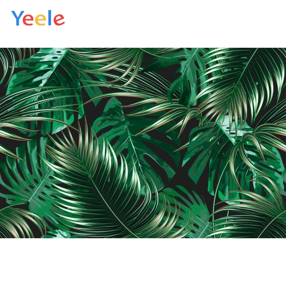 Фон для фотосъемки Yeele с изображением тропической пальмы и листьев|Фон