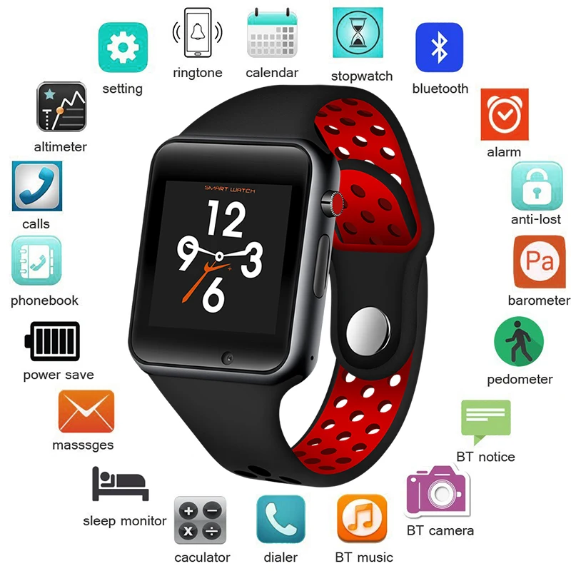 Новинка 2019 смарт часы водонепроницаемые IP68 шагомер напоминание о сообщениях