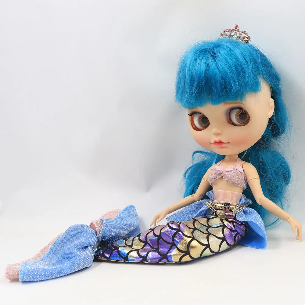 Oufits для куклы ICY DBS Blyth комплект платья русалки косплей костюм 1/6 BJD OB24 аниме