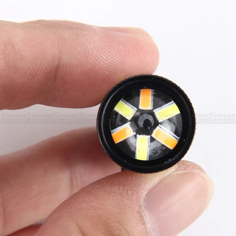 2 шт. 60 SMD 4014 1157 3157 7443 двухцветный белый/янтарный Автомобильный светодиодный