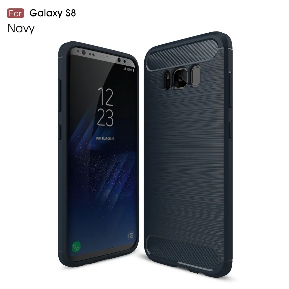Для Samsung Galaxy S8 чехол тонкий прочный Панцири ударопрочный гибридный Мягкий