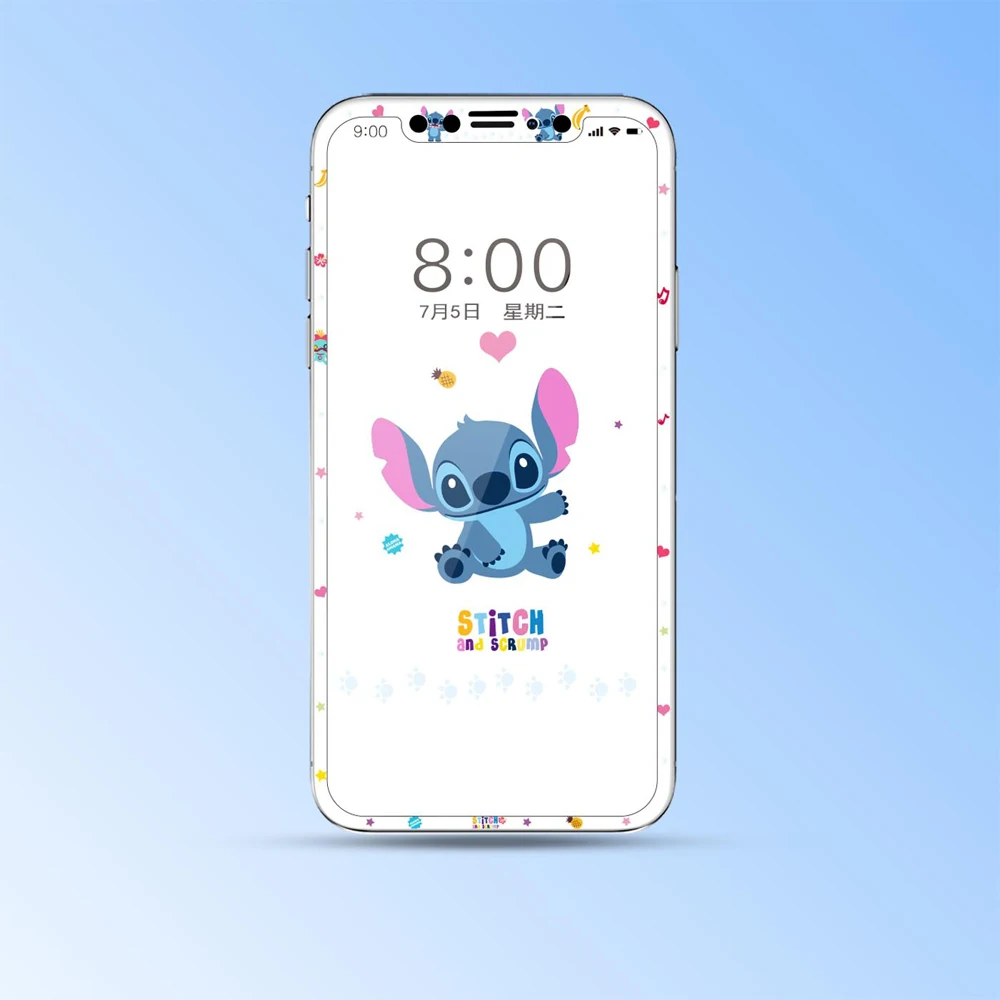 Мультяшный протектор экрана для iPhone X XS Max XR закаленное стекло мышь собака милый полное покрытие принцесса 3D изогнутое окаймление стеклянная пленка SJ21