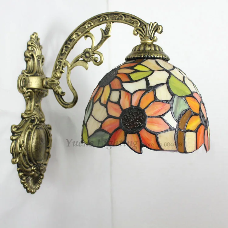 Dia.20cm Mirror Bathroom Bedroom Bedside Glass Wall Lamp Balcony Sunflower Porch Corridor Lighting Free Shipping | Лампы и освещение