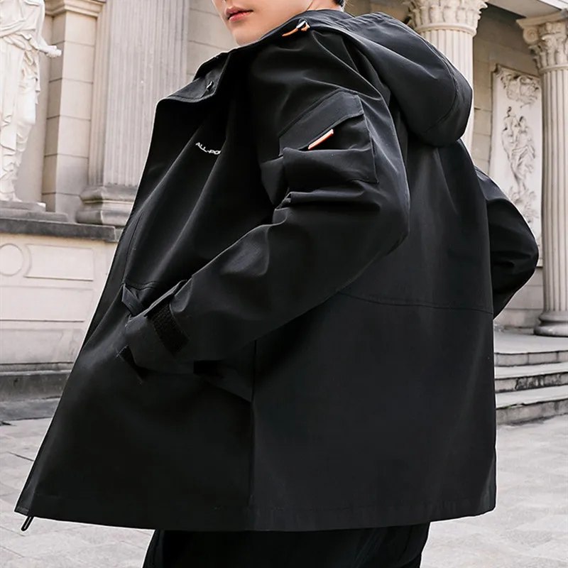 Мужская повседневная куртка в гонконгском стиле, японская Молодежная куртка с капюшоном, весна-осень 2019 от AliExpress WW