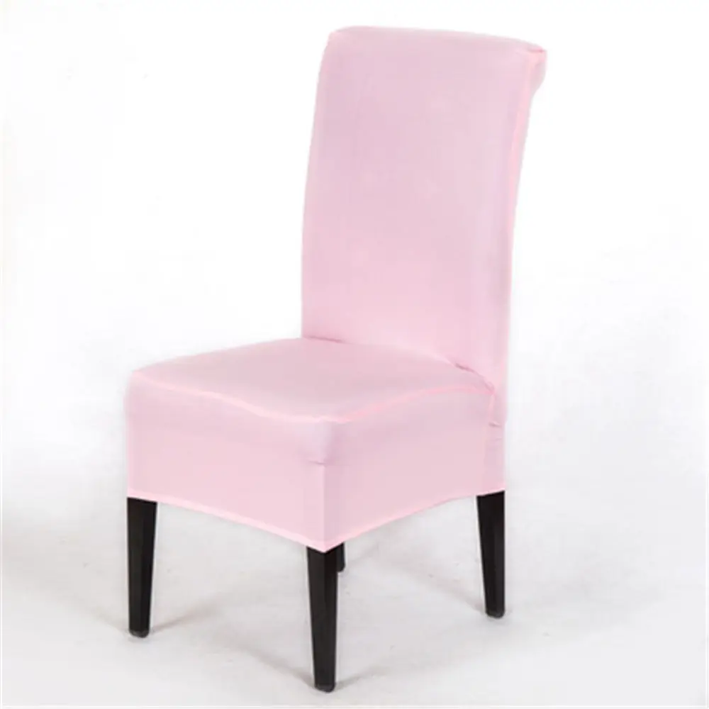 Light pink 23 цвета высокого качества чехол на стул для дома универсальный стрейч свадебный банкет для обеденных чехлы для стульев для свадьбы банкет вечерние Декор - Цвет: Light pink
