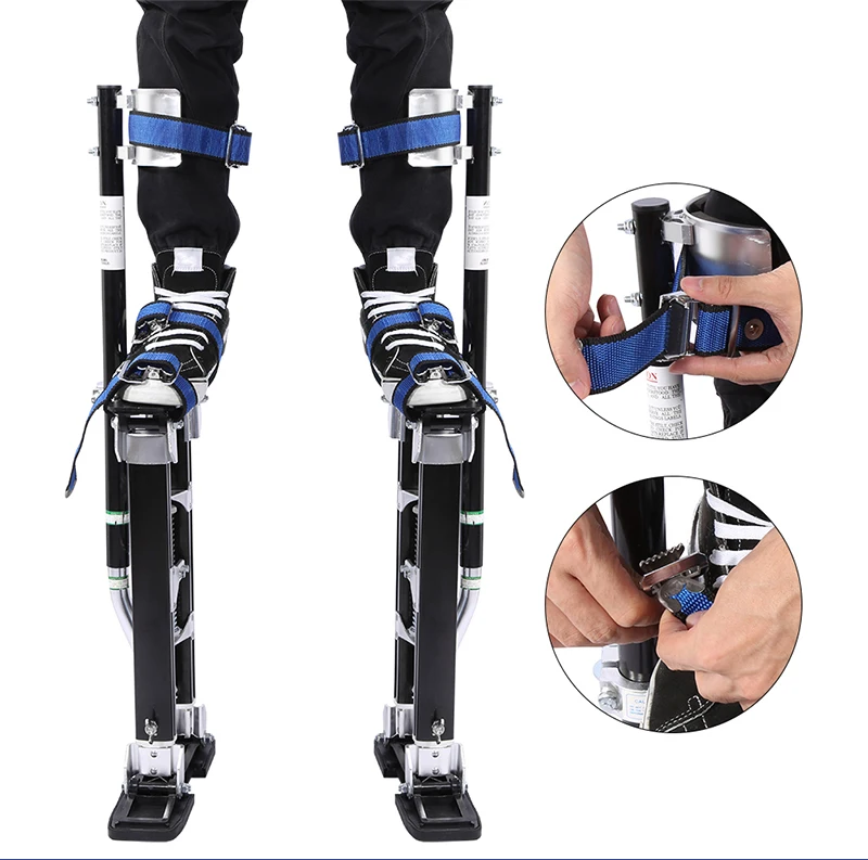 24 до 40 дюймов Регулируемая Профессиональная Алюминиевая штукатурка Stilt лестница