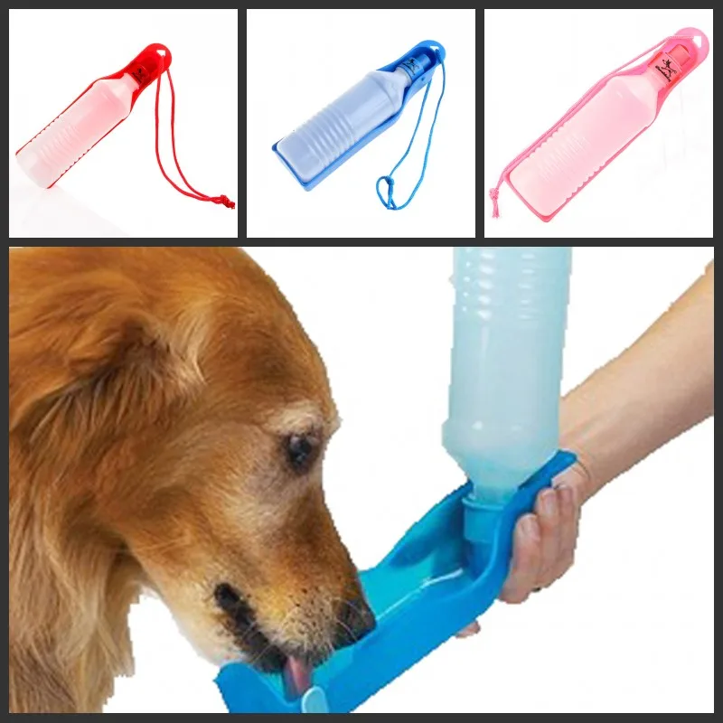 Бутылки питьевые для собак 500 мл синие/красные/розовые|drink bottle|bottle bottlepink drink bottle |
