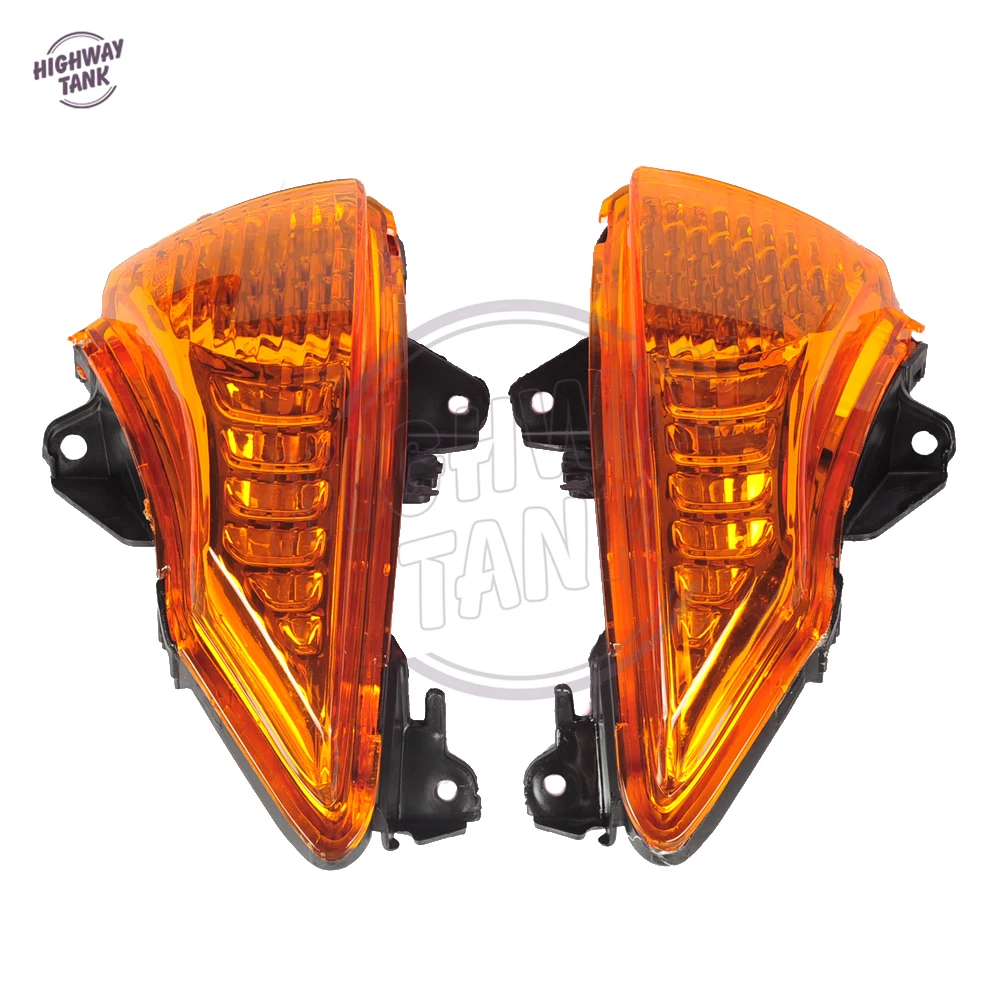 Orange Lens Motorcycle Turn Indicator Signal Winker Case for Kawasaki ER6N ER6F ER6R 2009-2011 |