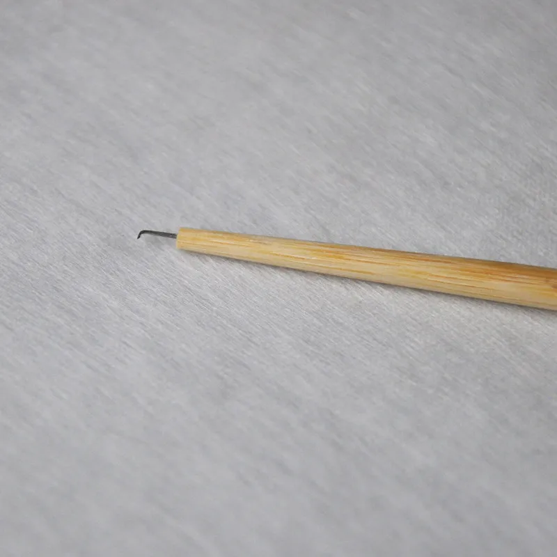 Wooden Handle Wig Needles For Hand Made Wig Lightweight Easy to Use 5 Pcs/lot Two Size 2-3/3-4 enlarge