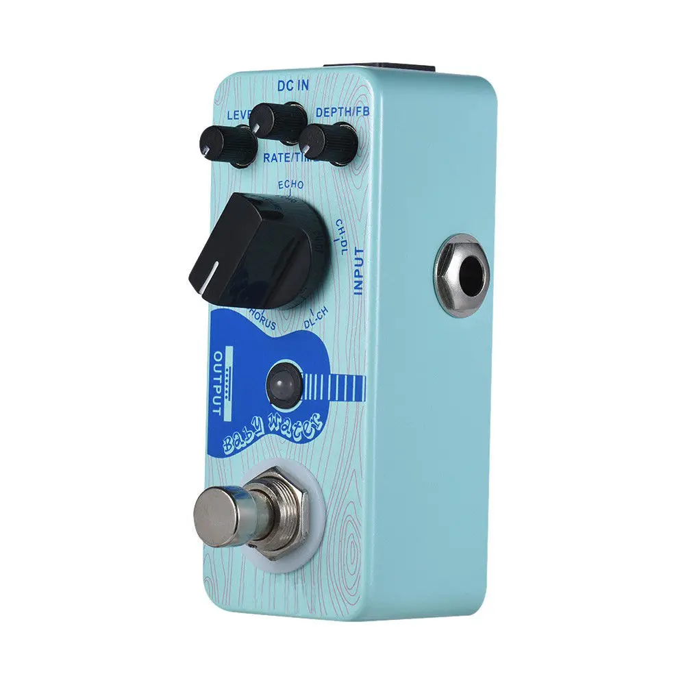 MOOER Baby Water Acoustic Guitar Delay & Chorus Effect Pedal True Bypass Full Metal Shell Supports 5 modes enlarge