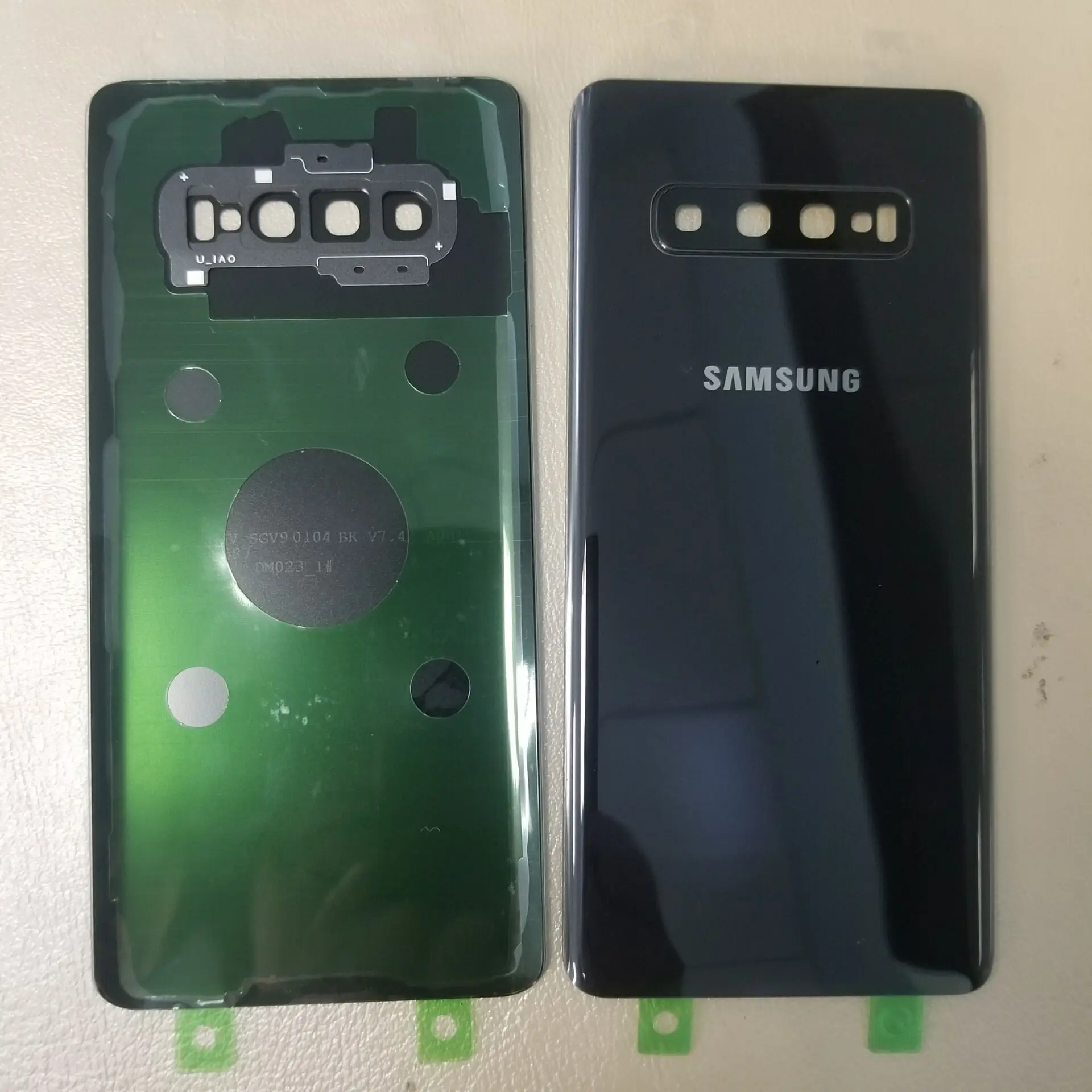 10 шт. задняя крышка Novecel с крышкой камеры для samsung S10/S10E/S10 Plus задняя крышка батарейного отсека задняя дверь Корпус чехол Замена