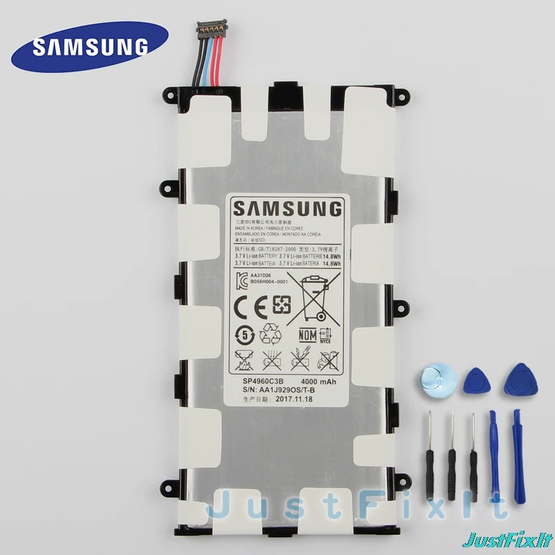 Оригинальный сменный аккумулятор SP4960C3B samsung для GALAXY Tab 7 0 Plus P3110 P3100 P6200 P6210