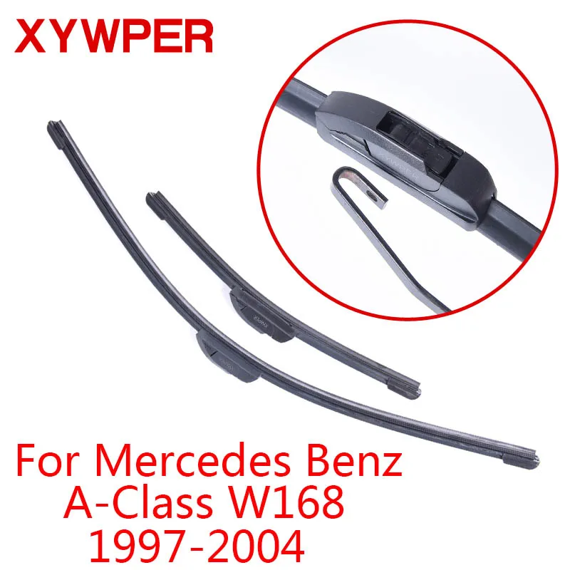 Щетки стеклоочистителя XYWPER для Mercedes-Benz A-Class W168 W169 W176 1997 1998 1999- автомобильные аксессуары мягкие резиновые стеклоочистители - Цвет: 1997-2004(W168)