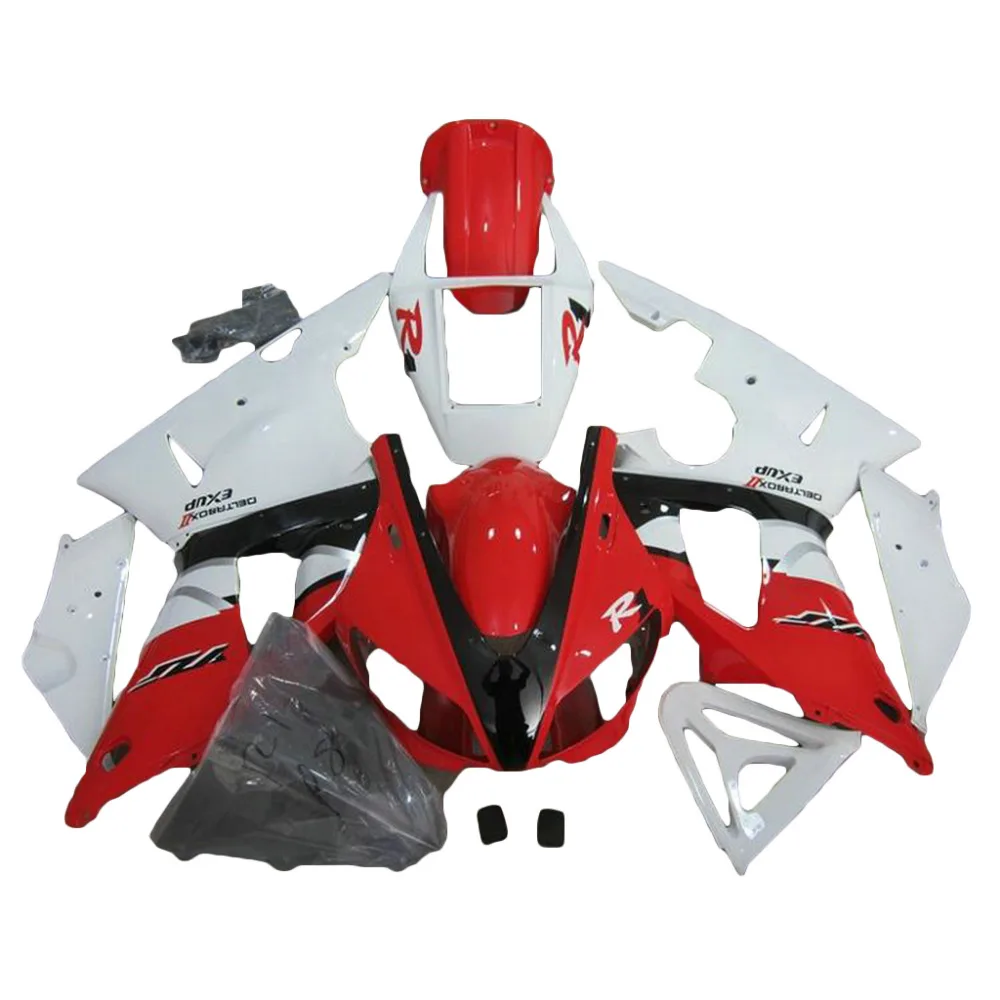 Комплект обтекателей из АБС пластика красного и белого цвета для YAMAHA YZF R1