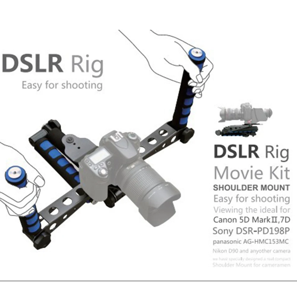 Премиум DSLR Rig Movie Kit наплечный держатель аксессуары для фотостудии Canon Nikon камер