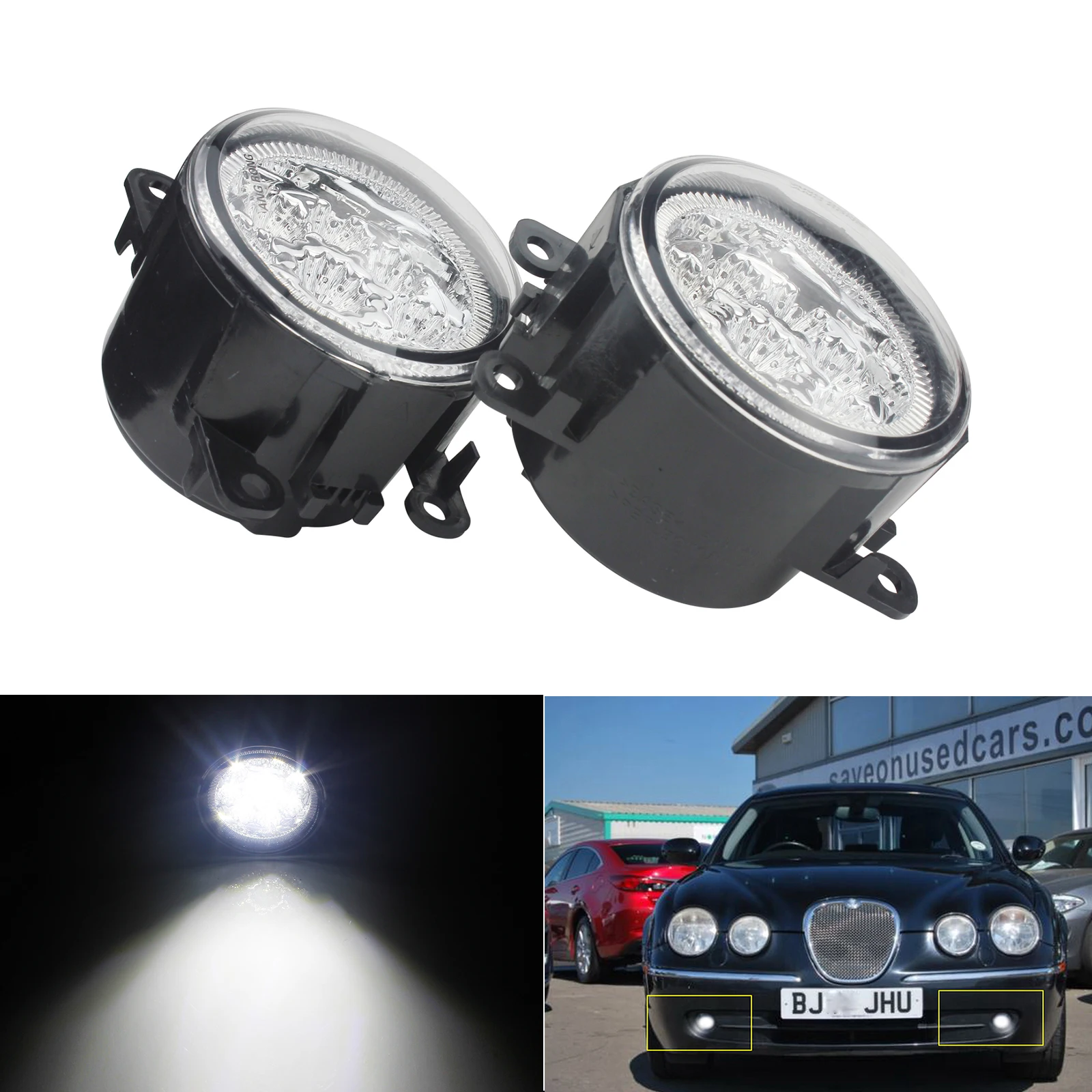 ANGRONG 2 шт. 9 светодиодный противотуманный светильник для Vauxhall Opel Agila Astra G Signum Tigra Vectra C