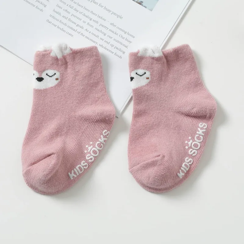 Z Baby Boys Girls Infant Cotton Cartoon Pattern Socks Warm Anti Slip Floor Socks Leg Warmer - Цвет: Z