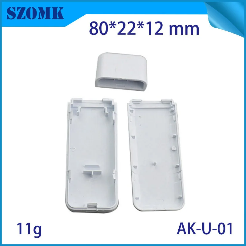 Szomk пластиковый usb корпус diy электронная проектная коробка (10 шт.) 80*22*12 мм палка