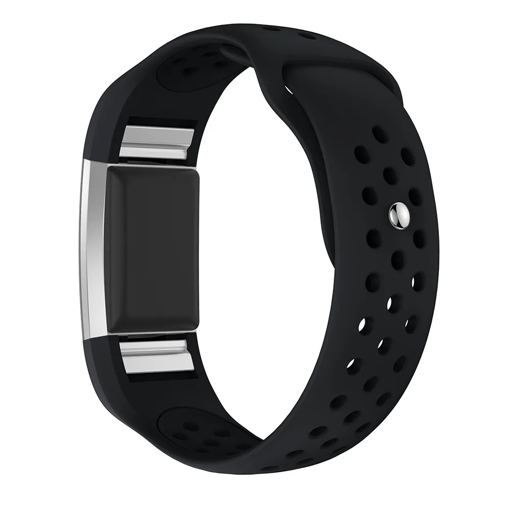 Цветной ремешок для Fitbit Charge 2 спортивный силиконовый смарт браслет