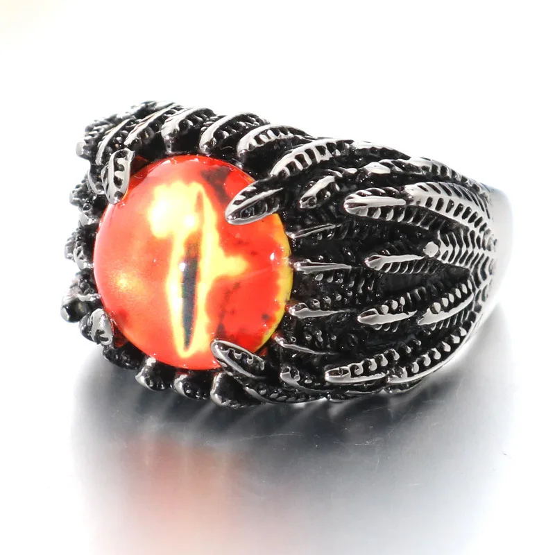 

New ring magic eye male titanium steel men's ring manufacturers free shipping