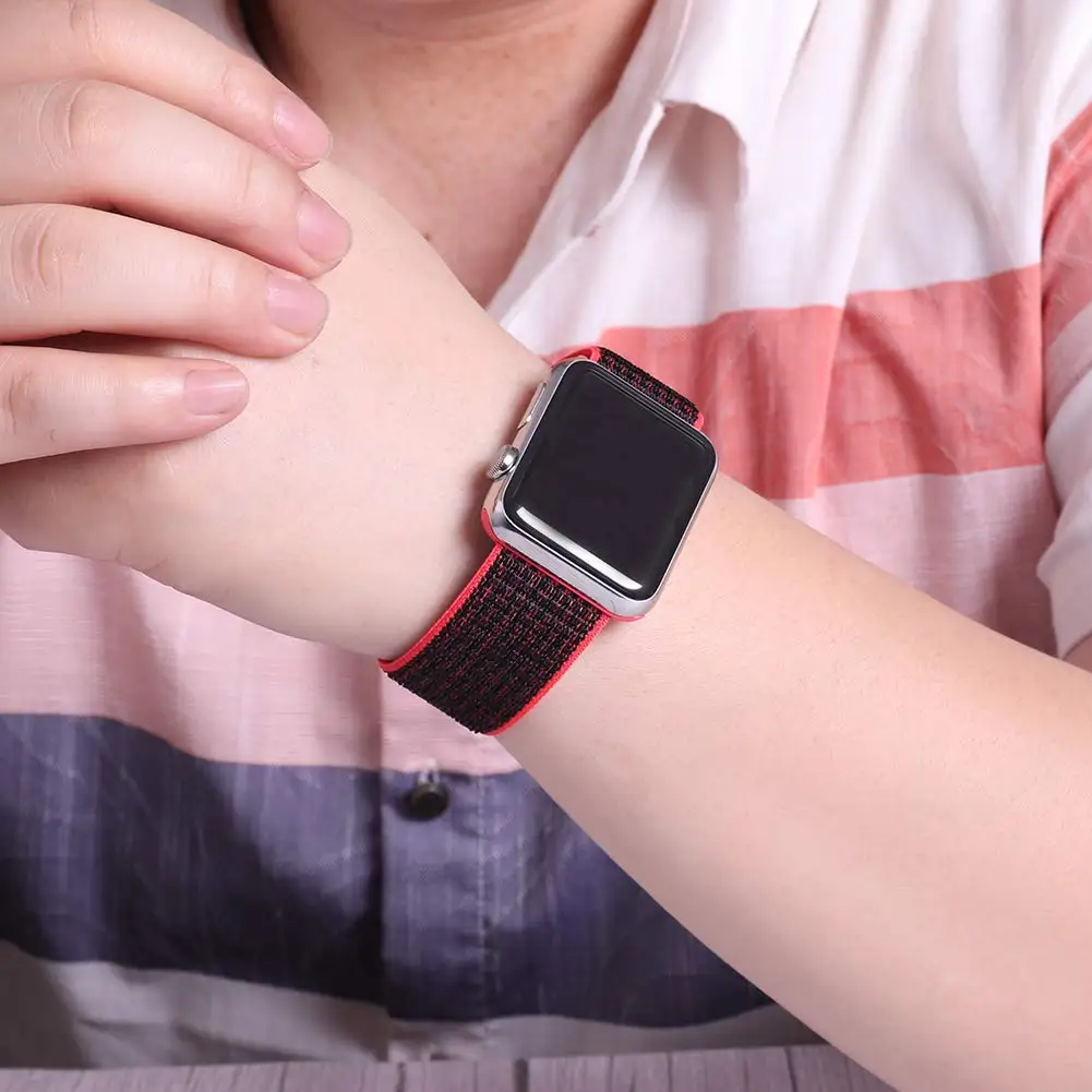 Спортивная петля KeBitt для apple watch 38 мм 42 мм нейлоновый мягкий дышащий для iWatch 5 сменный спортивный ремешок series4 3 2 1 44 мм