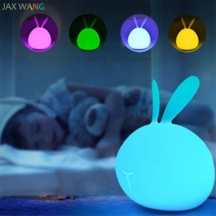 Jax Moon кролик мультфильм Ночные светильники Творческая мечта Прекрасный
