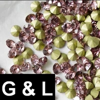 ss11 5 ss25 light amethyst color pointback rhinestones glass material beads used for jewelry nail art decoration