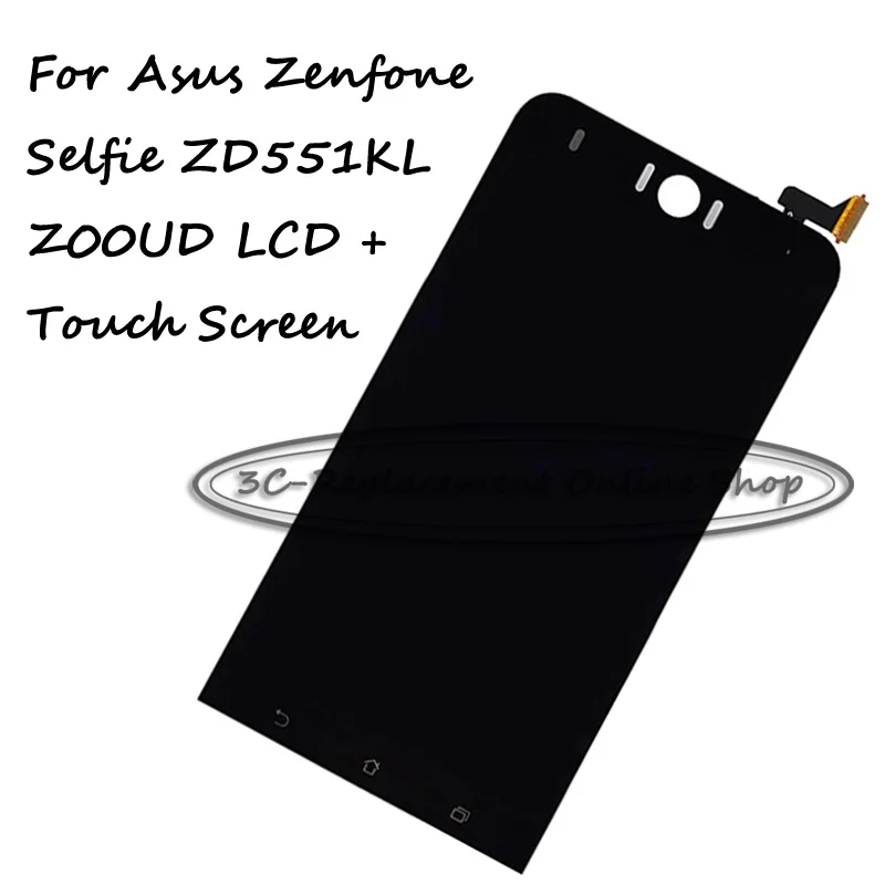 Черный Полный ЖК-дисплей 5 дюйма + цифровой преобразователь сенсорного экрана в