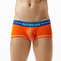 3pcslot new seobean mens cotton boxers underwear comfortable fine classic trunk mens underwear low waist boxer
