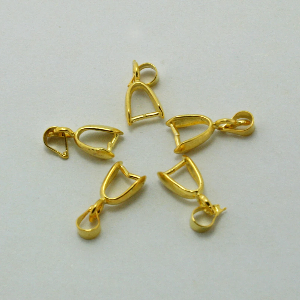 

New Promotion 12pcs/lot Gold Bail Clasps Findings 6*16mm for Necklace FKG010-19