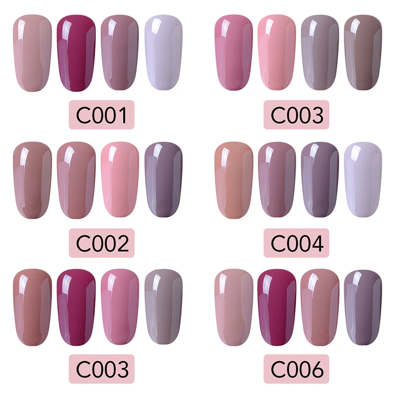 

Elite99 7ML LED UV GEL Nude Color Series Gel Lacquer Varnish Pure Colors Semi Permanent Gel Varnish Nail Primer 4 pieces/lot DIY