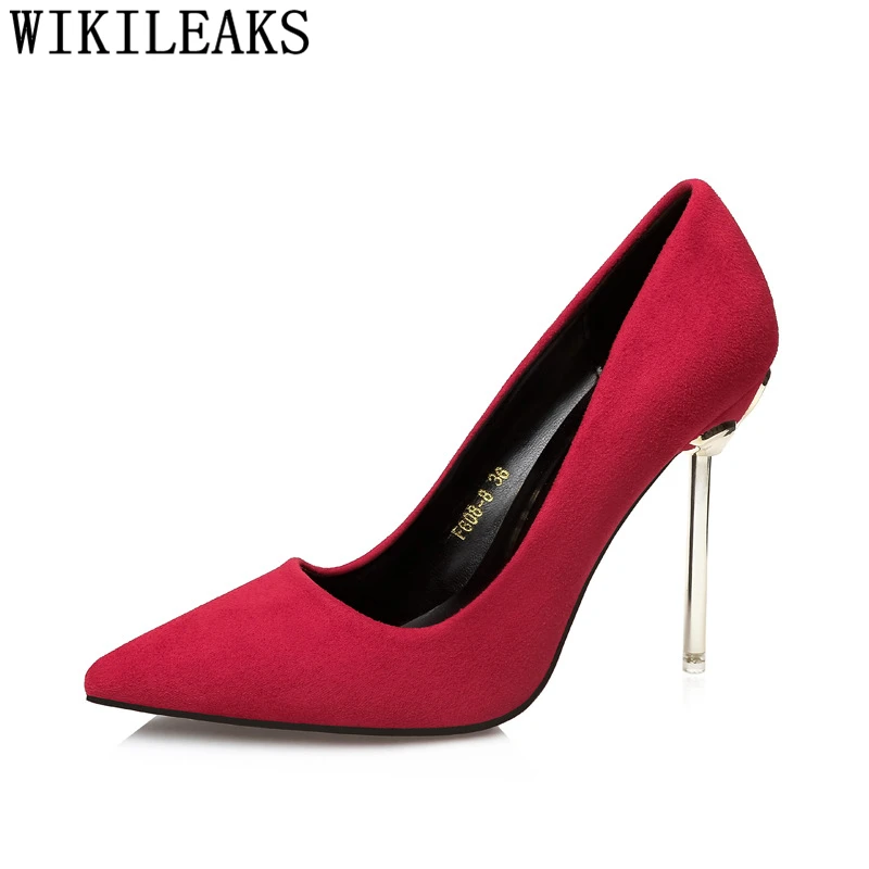 Dress Shoes Women Elegant Red Heels For Pumps Wedding Office Sexy High New Arrival 2022 Buty | Обувь