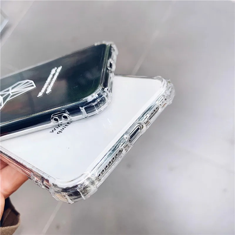 Новый elk phone Чехол для iPhone 6 6s 7 8 Plus X XR XS Max Deer мягкие прозрачные уголки из ТПУ