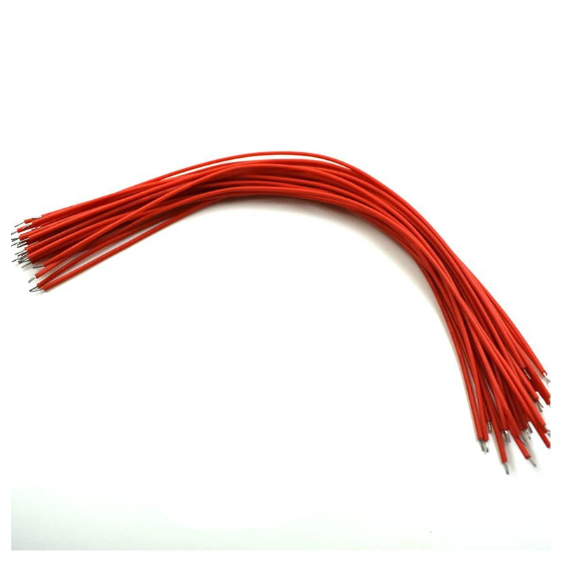 1 комплект из красной меди 30 шт. 24AWG 20 см красный цвет Электрический провод двойной