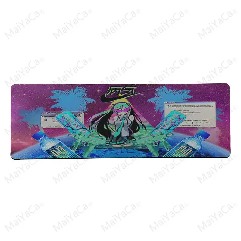 MaiYaCa Vapor wave коврик для мыши геймер игровые коврики размер для 30x80 см и 30x90 см игровые коврики для мыши