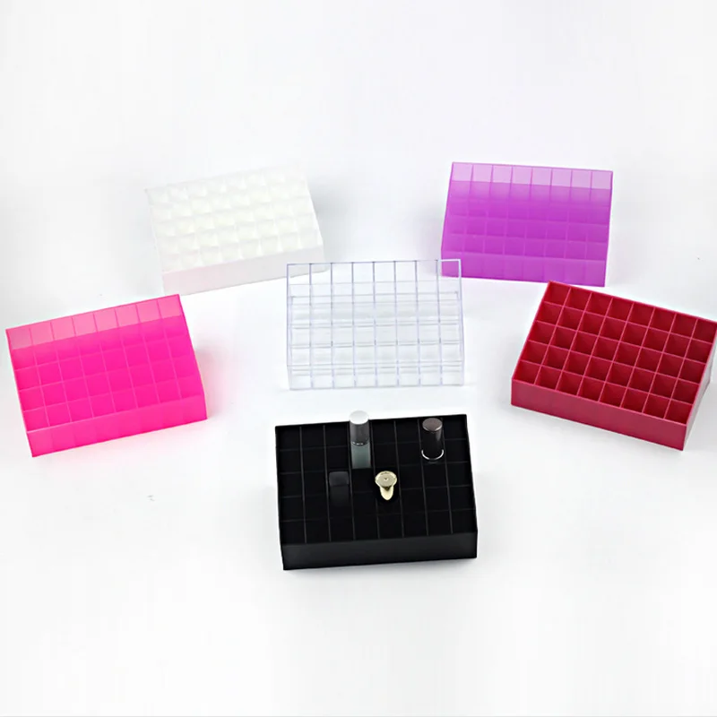 Mordoa 6 color 40 slot lipsticks lip balm show stand make-up organizer Nail polish box cosmetics mascara eyebrow pencil holder | Украшения